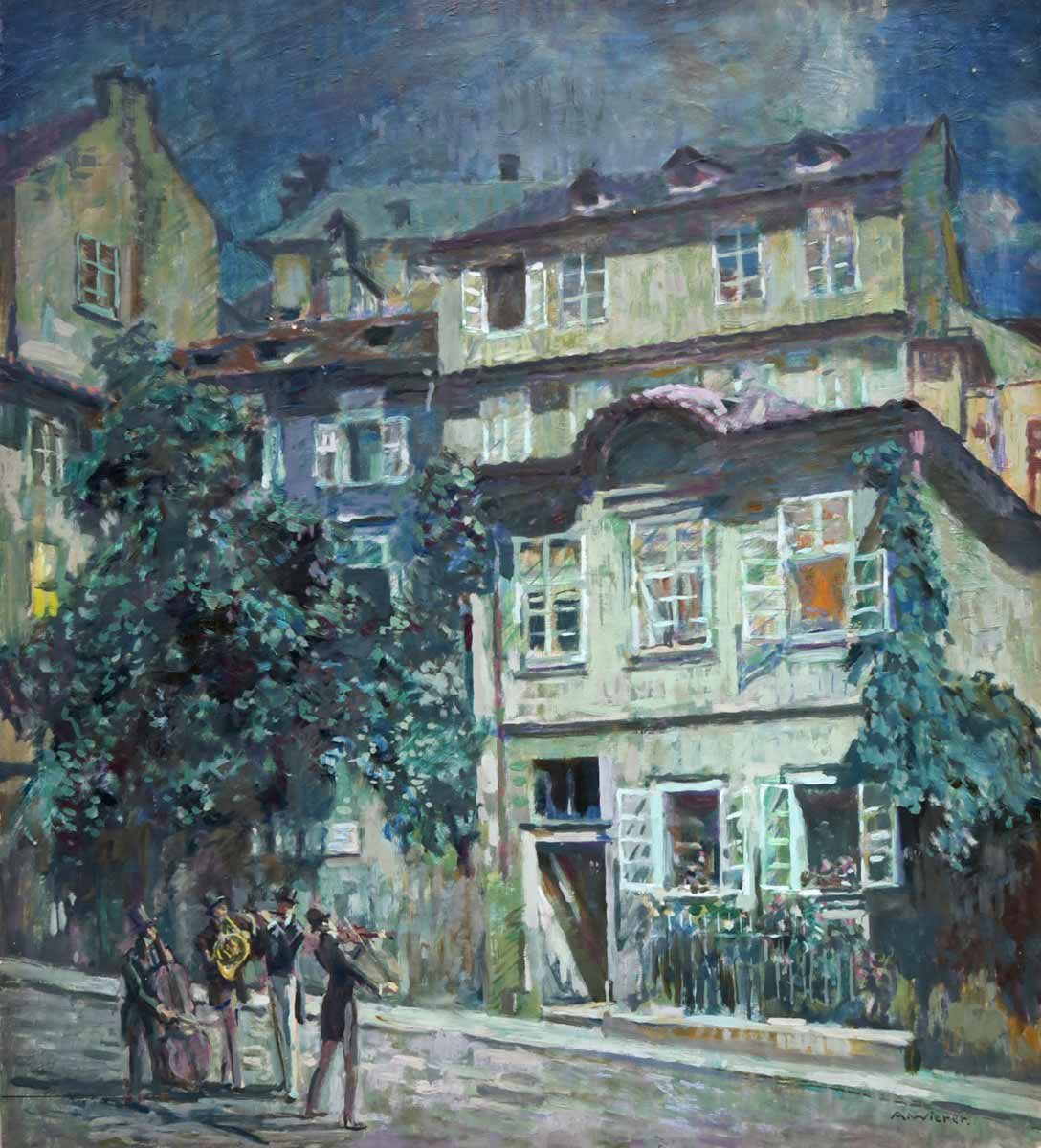 Alois Wierer - Šporkova Ulice na Malé Straně