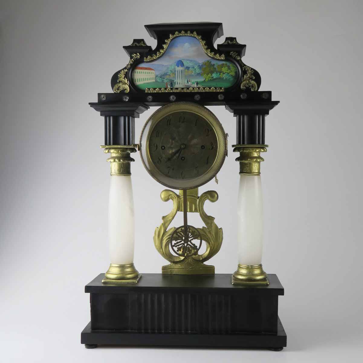 Biedermeierové sloupkové hodiny