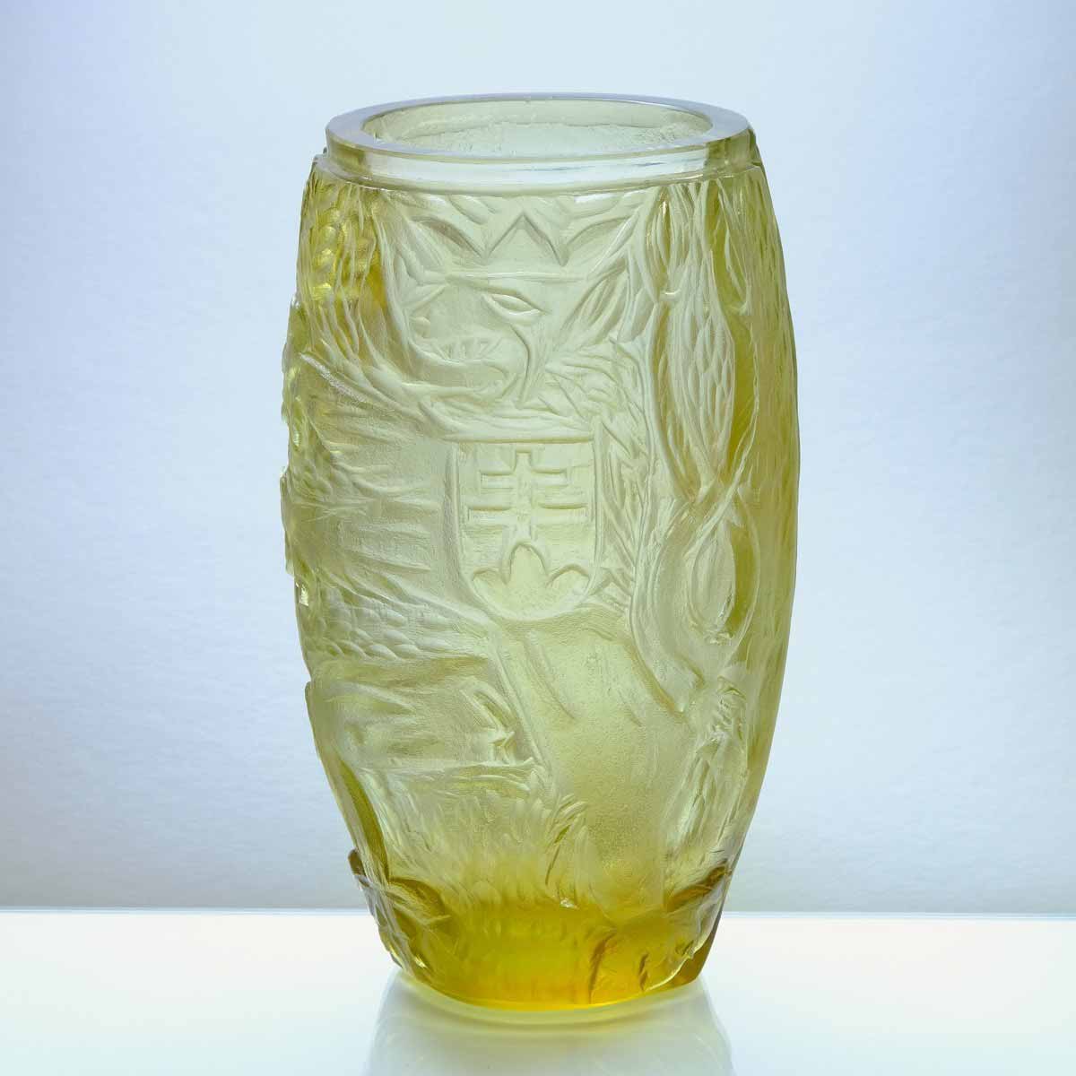 Váza s malým znakem ČSR - Kamenický Šenov