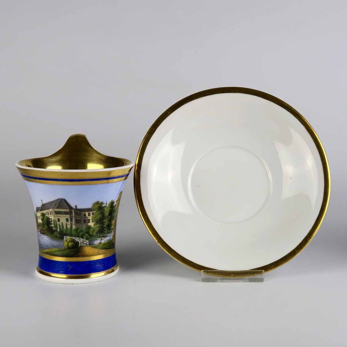 Empírový koflík s miskou Berlín