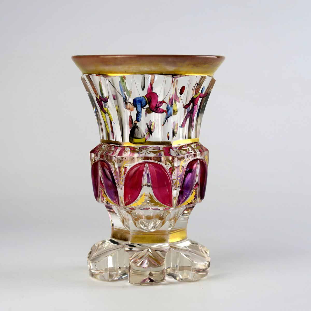 Luxusní biedermeierový pohár - Egermann