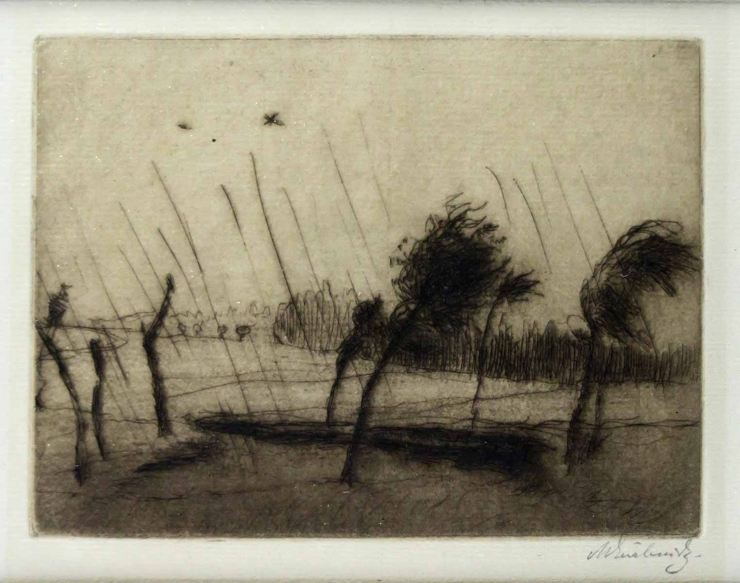 Max Švabinský (1873 - 1962) - Déšť