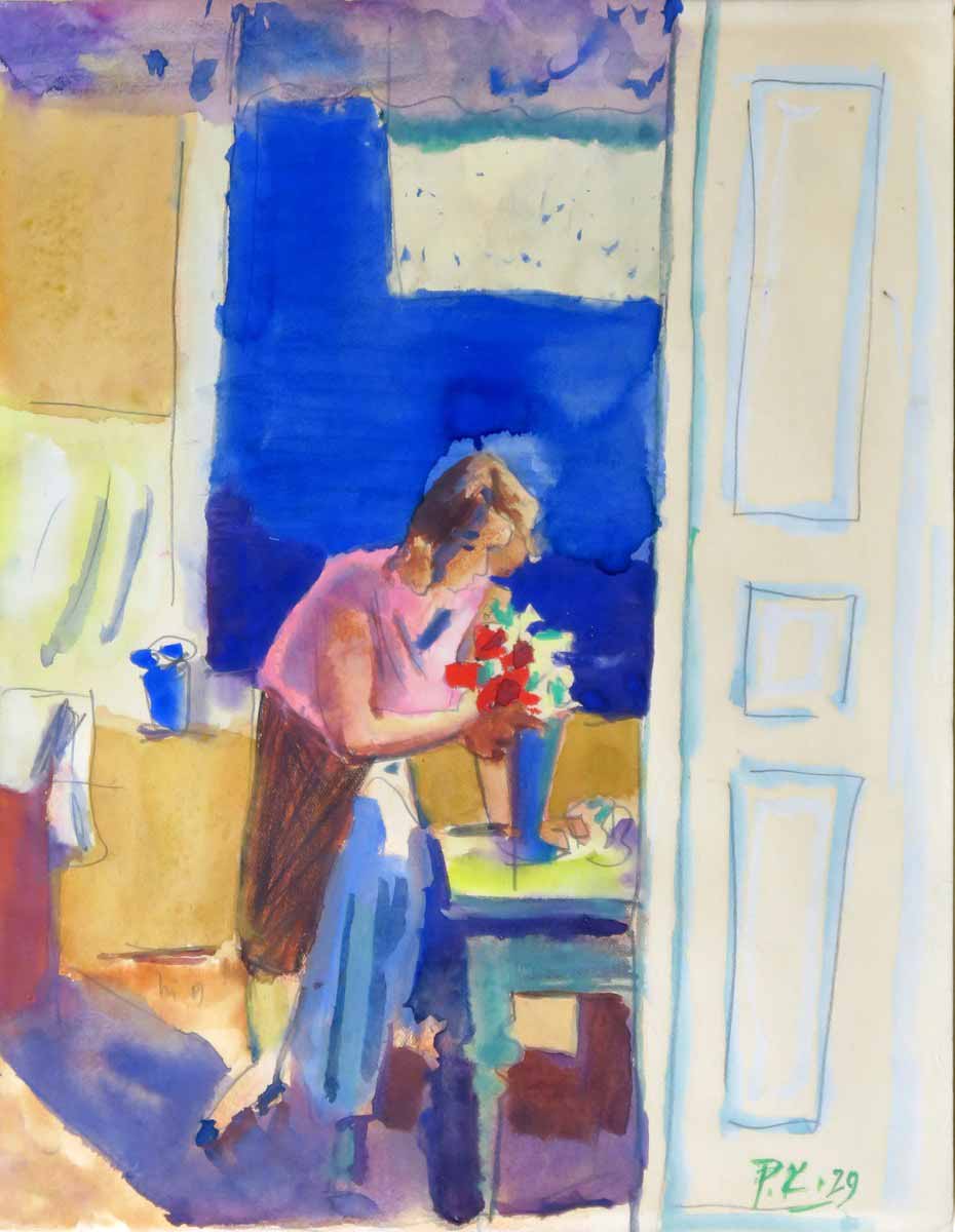 Pravoslav Kotík (1889 - 1970) | Žena s kyticí ve váze