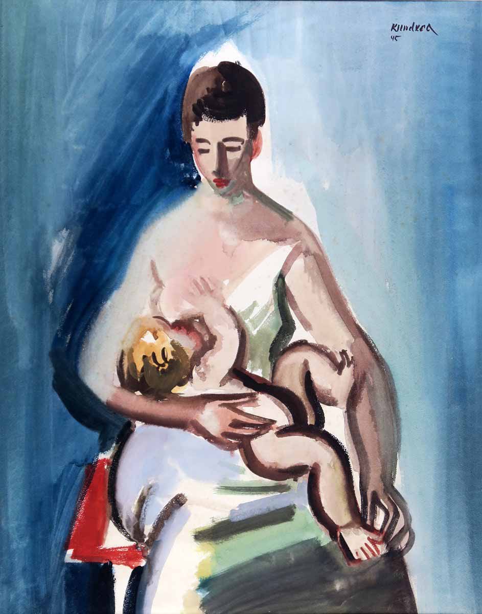 Rudolf Kundera (1911 - 2005) - Matka s dítětem