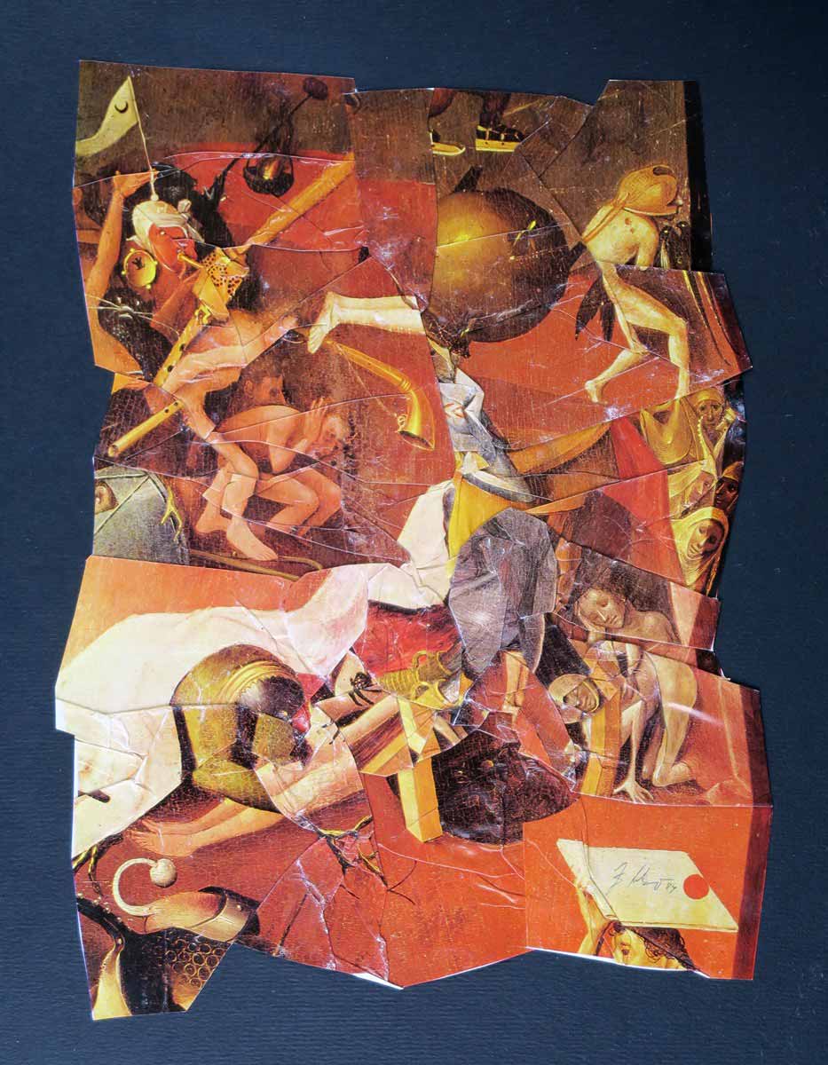 Jiří Kolář (1914 - 2002) - Hommage a Hieronymus Bosch II.