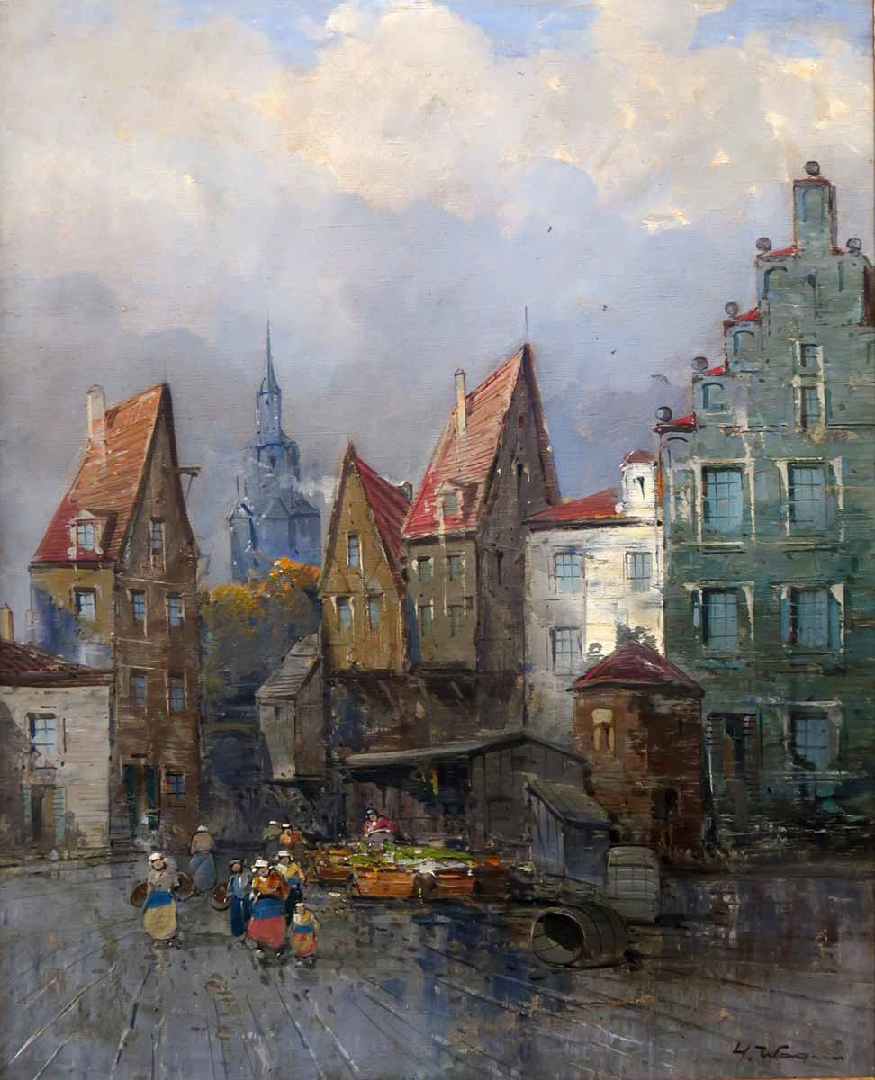 H. Wagner - Pohled na holandské město