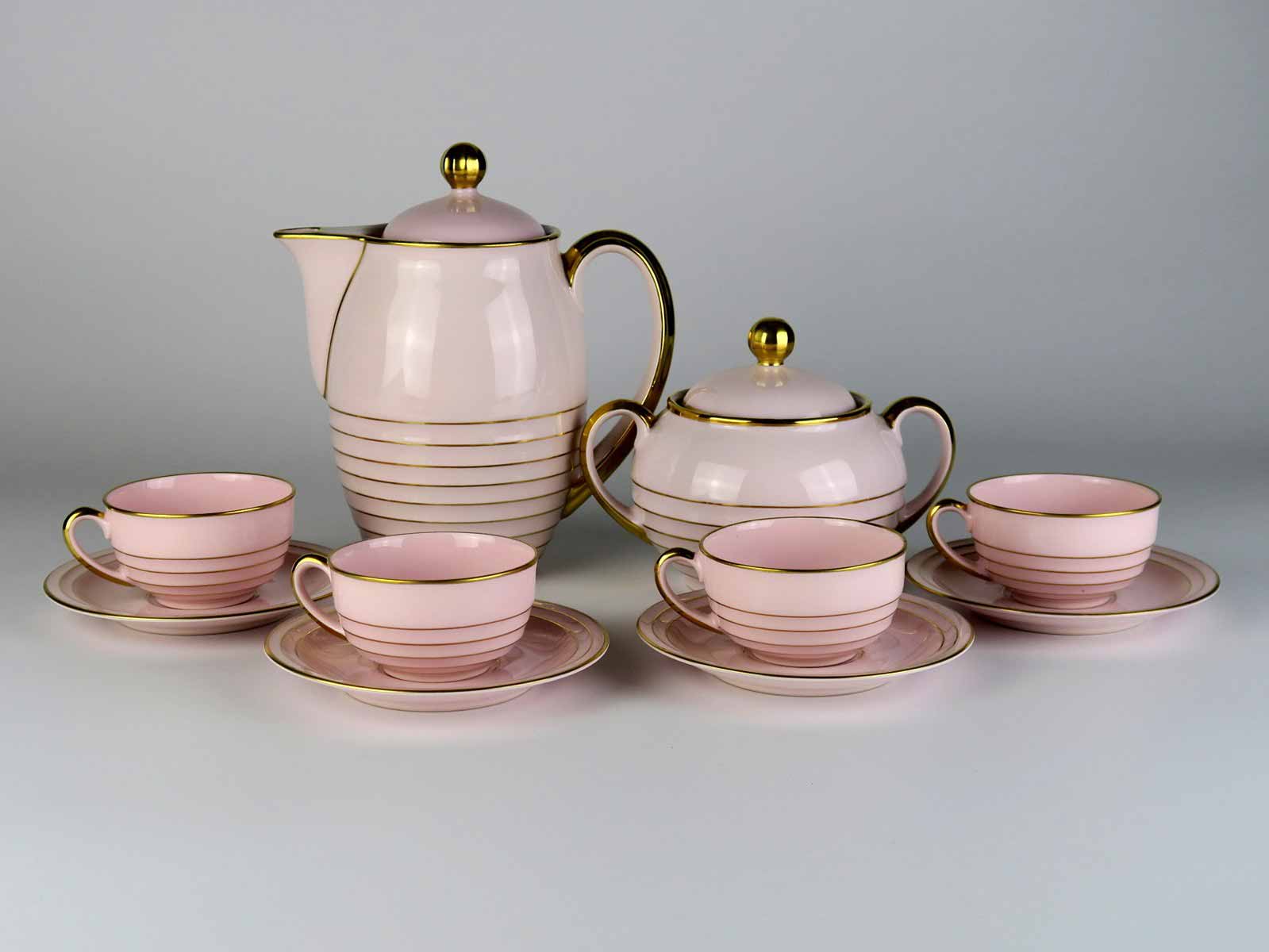 Michael Powolny (1871 - 1954) - Kávový servis pro 4 osoby