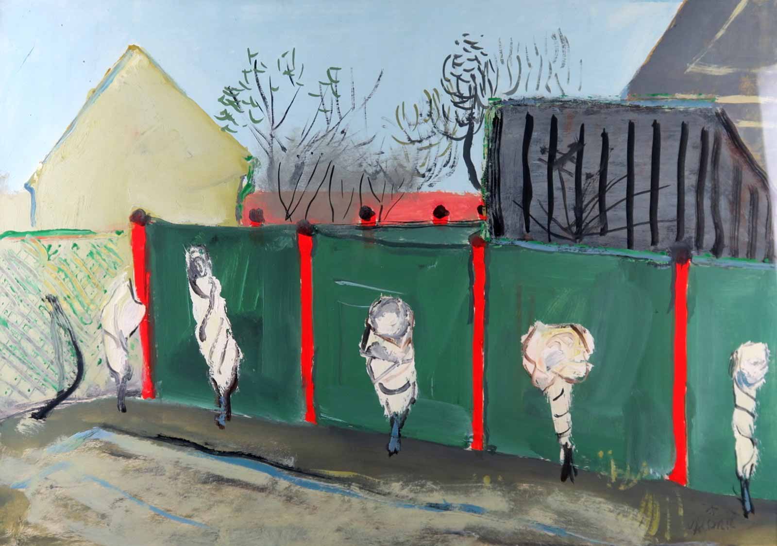 Karel Valter (1909 - 2006) - Zahrada v zimě