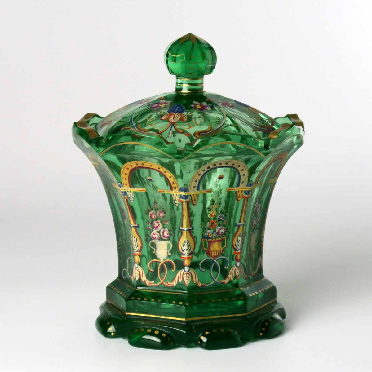 Biedermeierová dóza s víkem