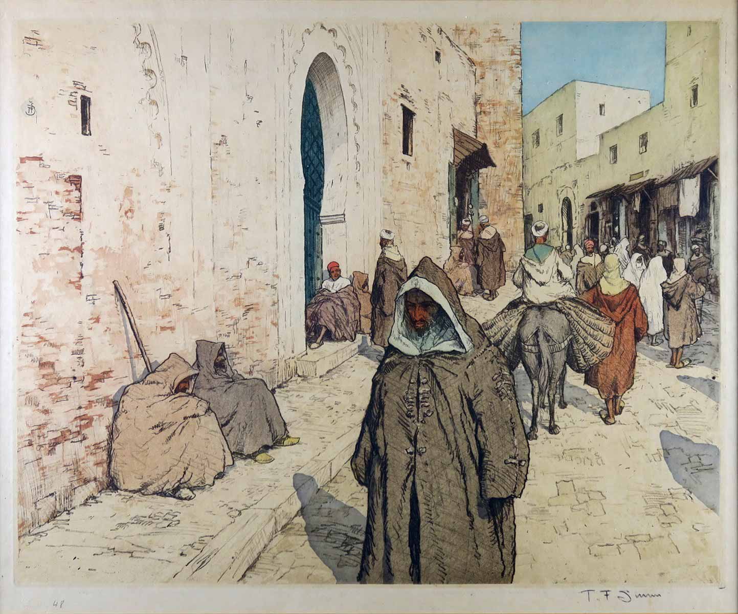 František Tavík Šimon (1877 - 1942) - Arabské krámky v Tangeru