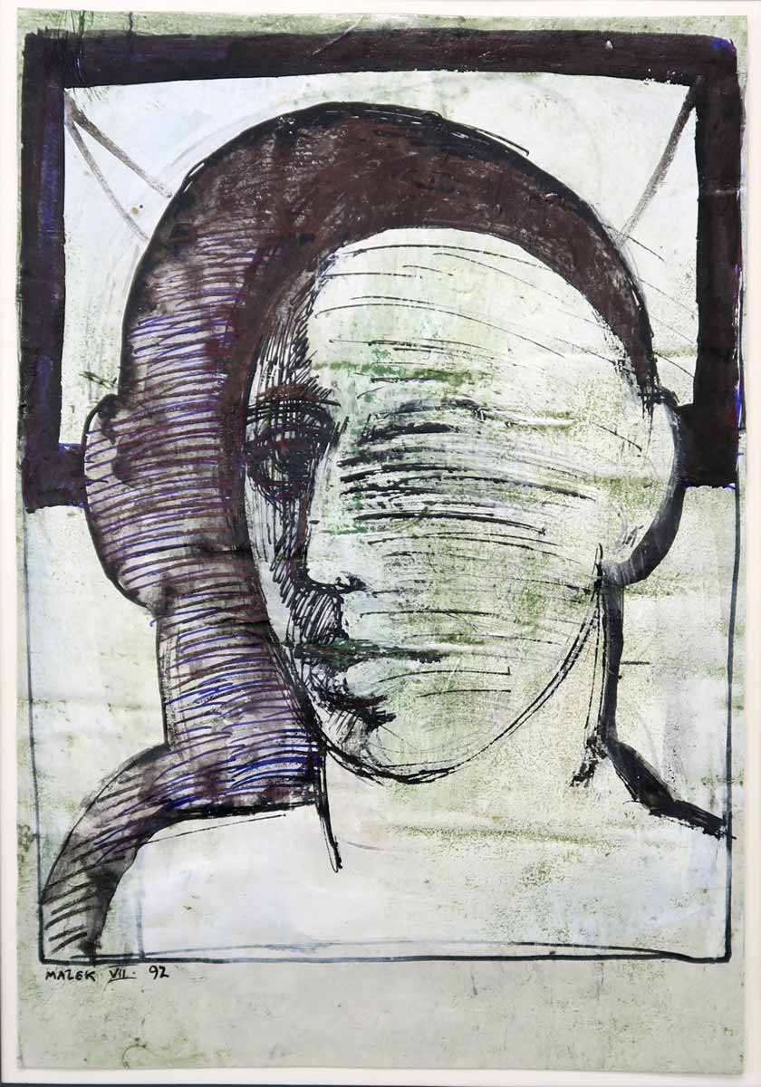 Antonín Málek (1937 - 2021) - Hlava muže