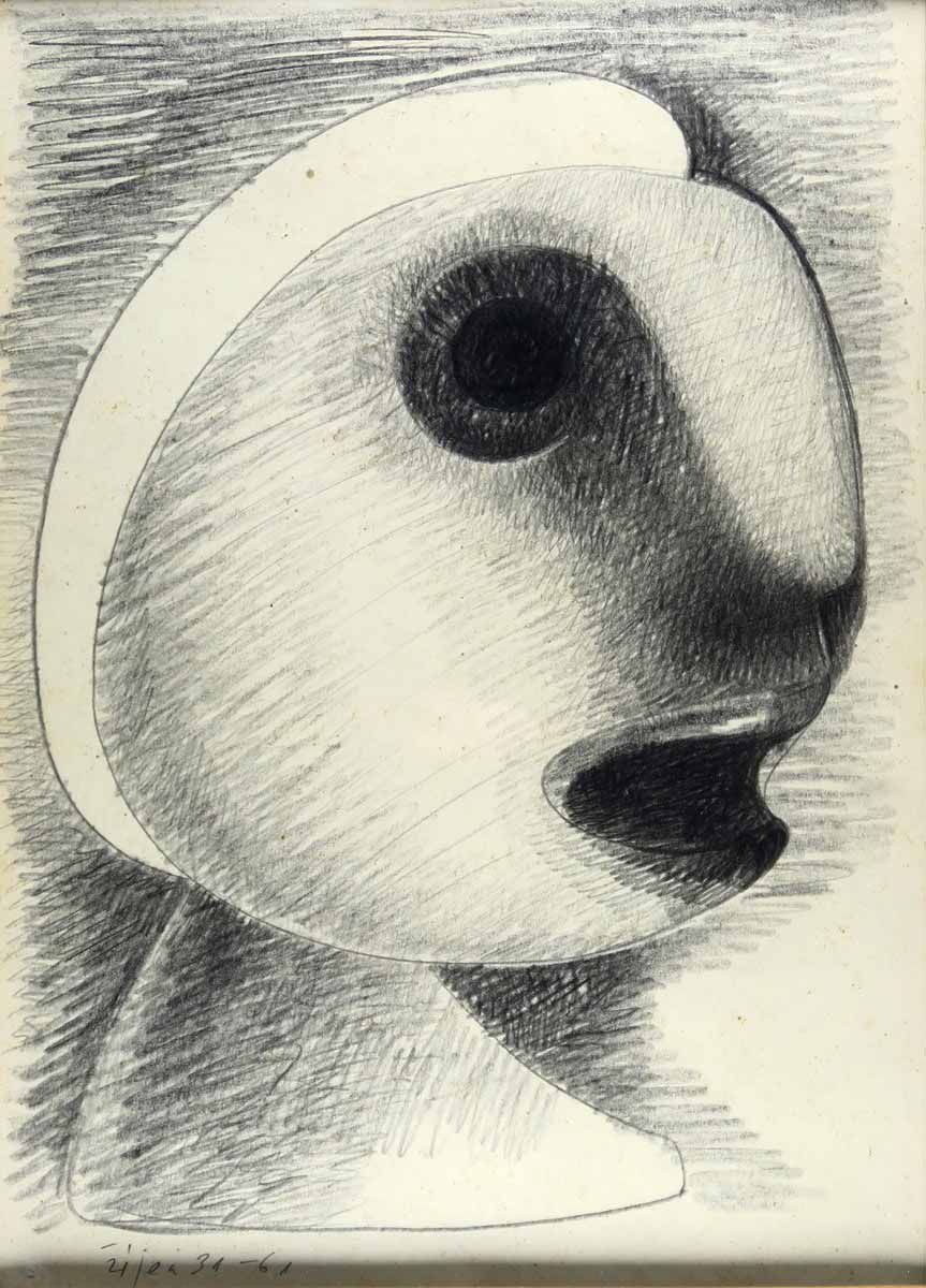 Ladislav Zívr (1909 - 1980) - Hlava surrealistická