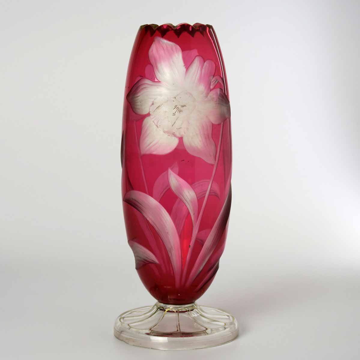 Secesní váza "Narcis" - Harrachov