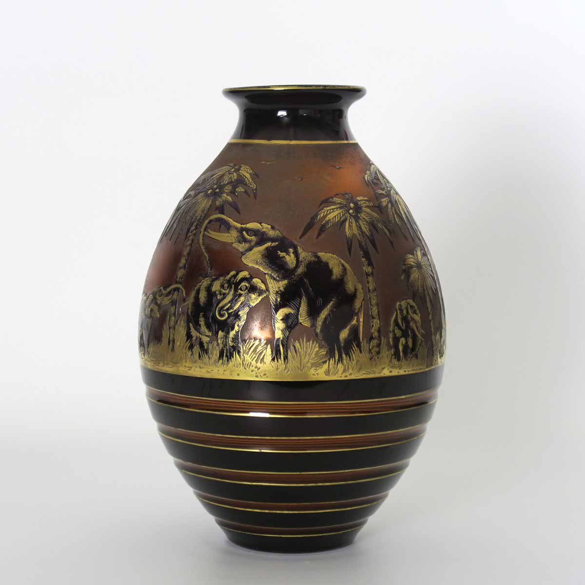 Váza se slony - Moser