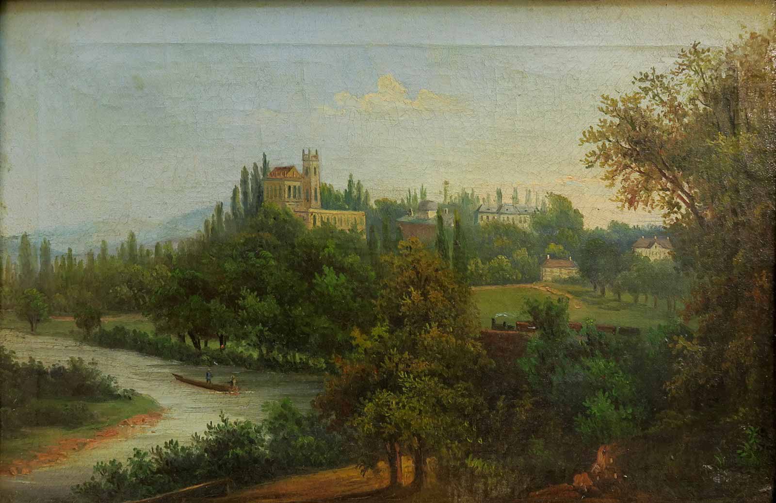 Vilém Ströminger (1845 - 1901) - Pohled na letohrádek ve Stromovce