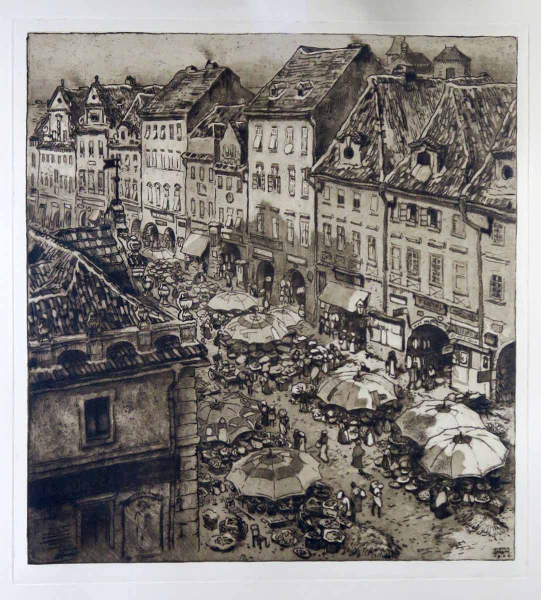 Viktor Stretti (1878 - 1957) - Zelený trh