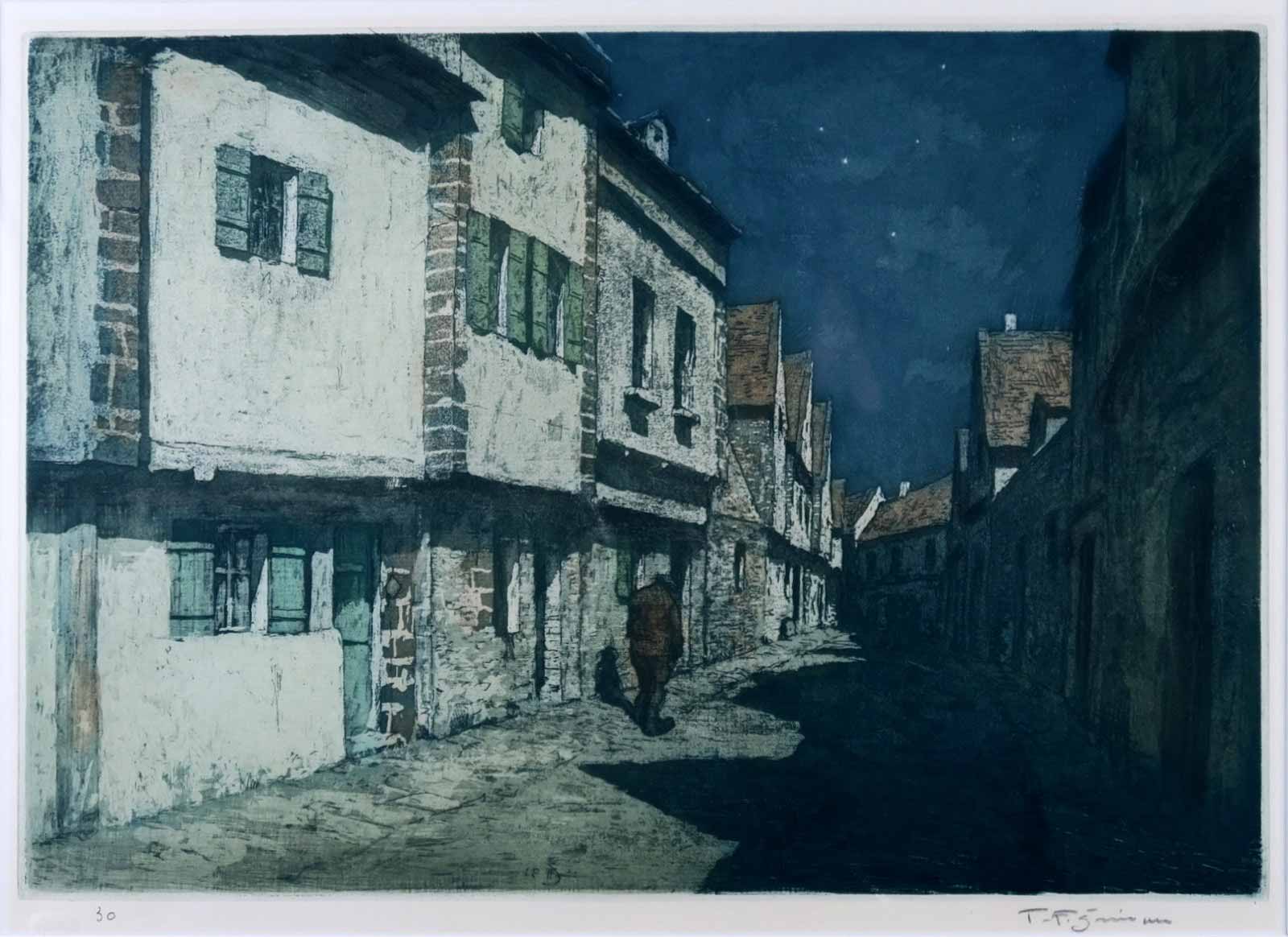 František Tavík Šimon (1877 - 1942) - Nokturno v Auray