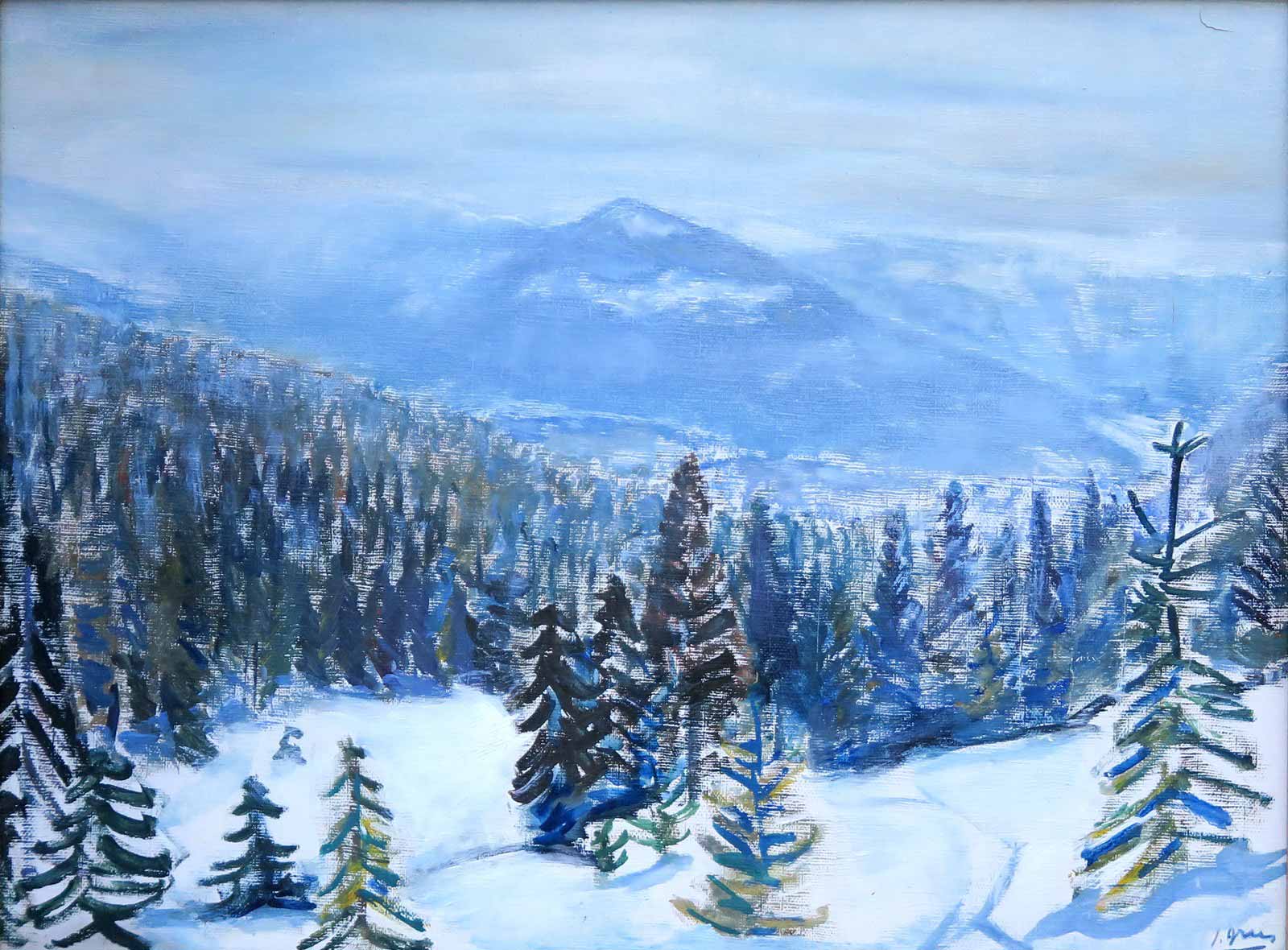 Jaroslav Grus (1891 - 1983) - Hory v zimě