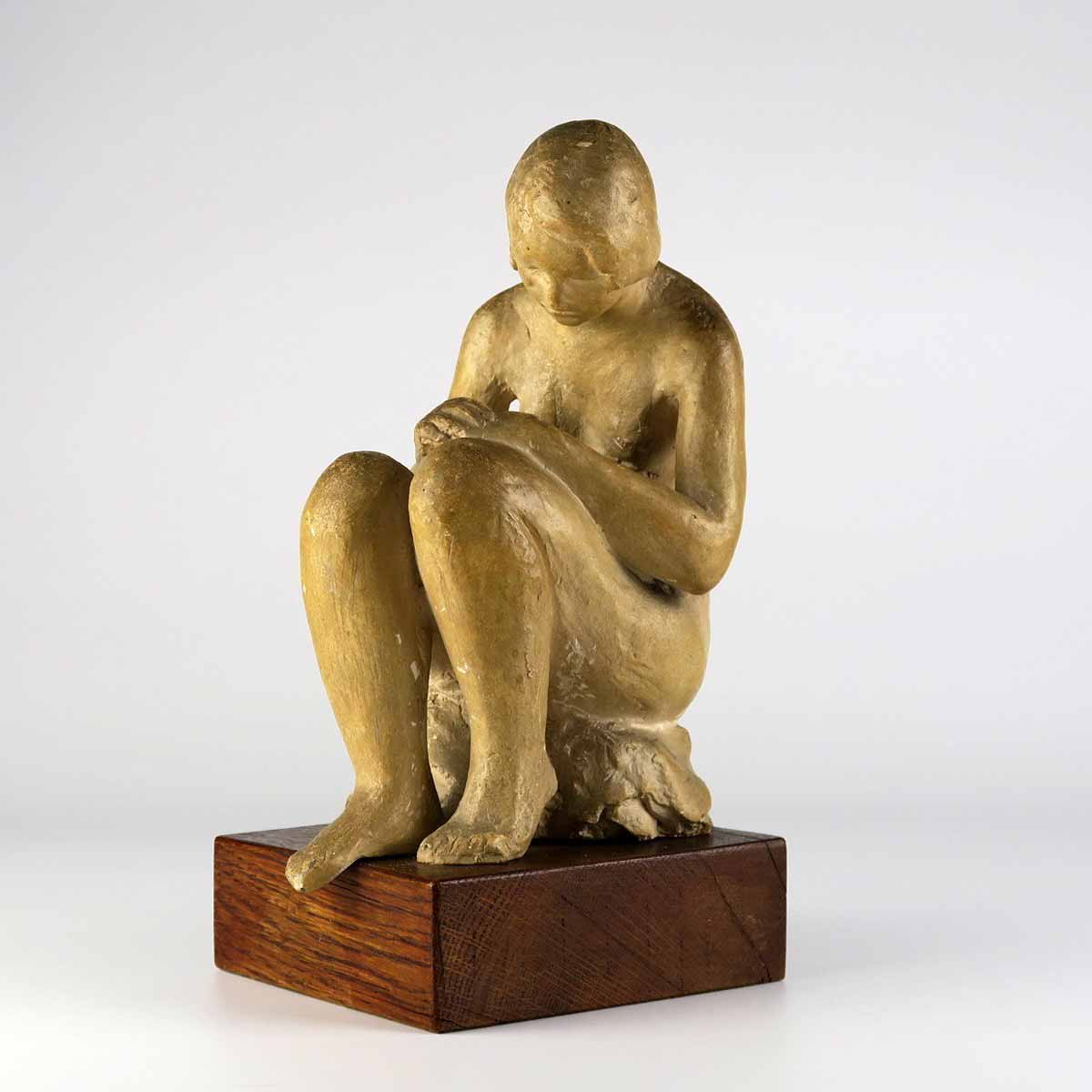 Marta Jirásková (1898 - 1981) - Sedící dívčí akt