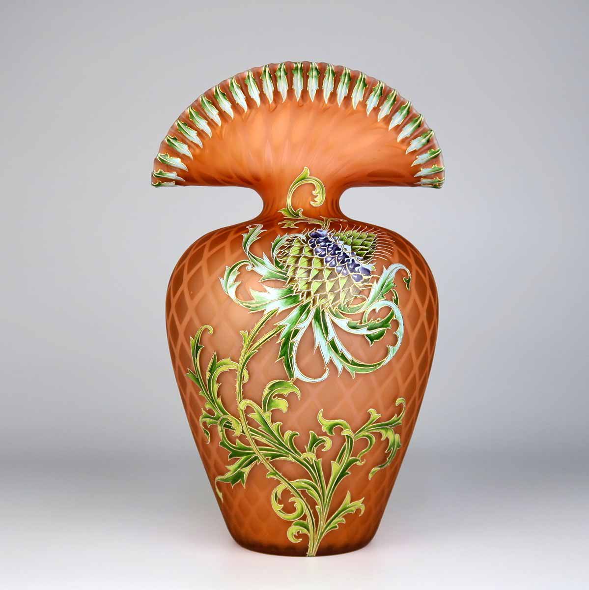 Váza s motivem bodláku - Riedel