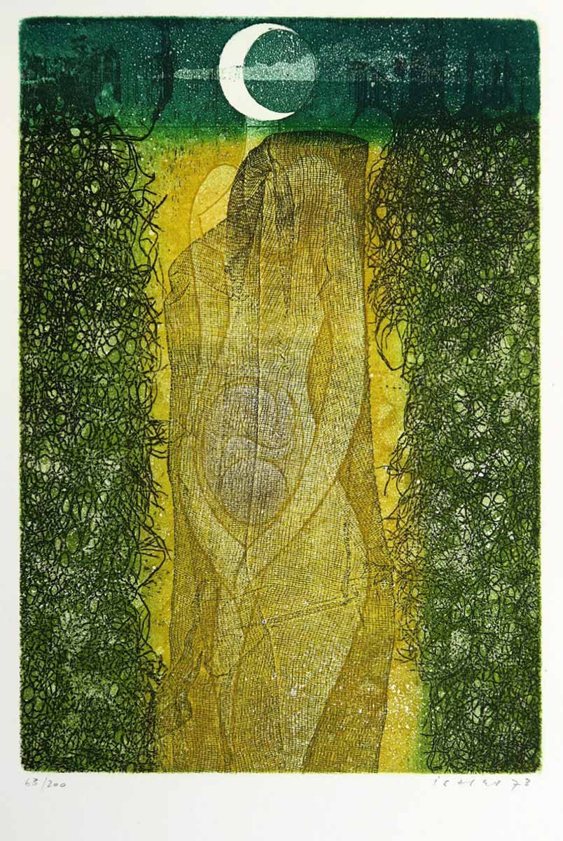 Josef Istler (1919 - 2000) - Pastýřka putující v dubnu