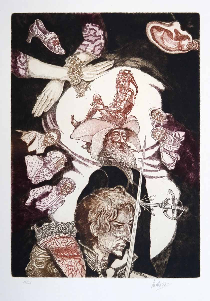 Josef Liesler (1912 - 2005) - Hamlet Francoise Bellaforesta