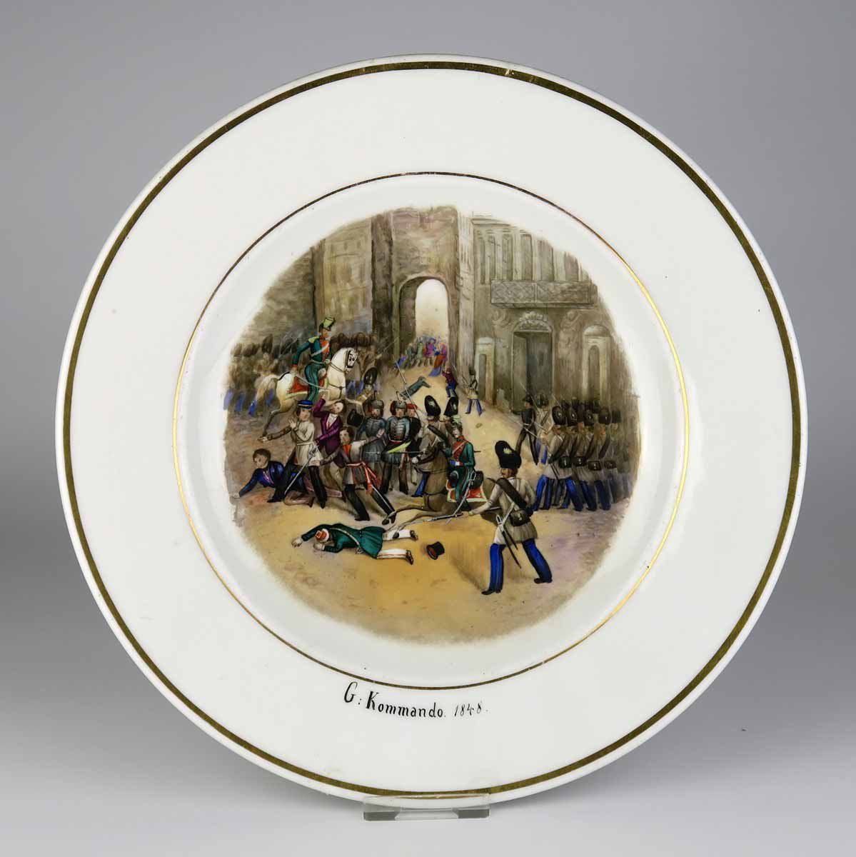 Dekorativní talíř "G. Kommando 1848"