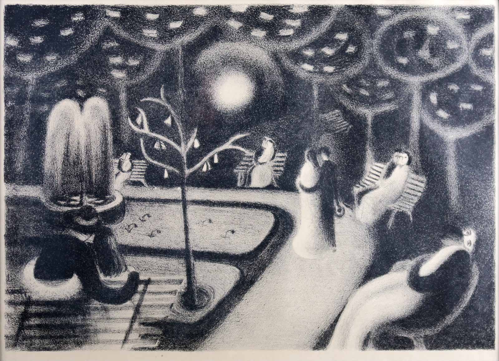 Jiří John (1923 - 1972) - Milenci v parku