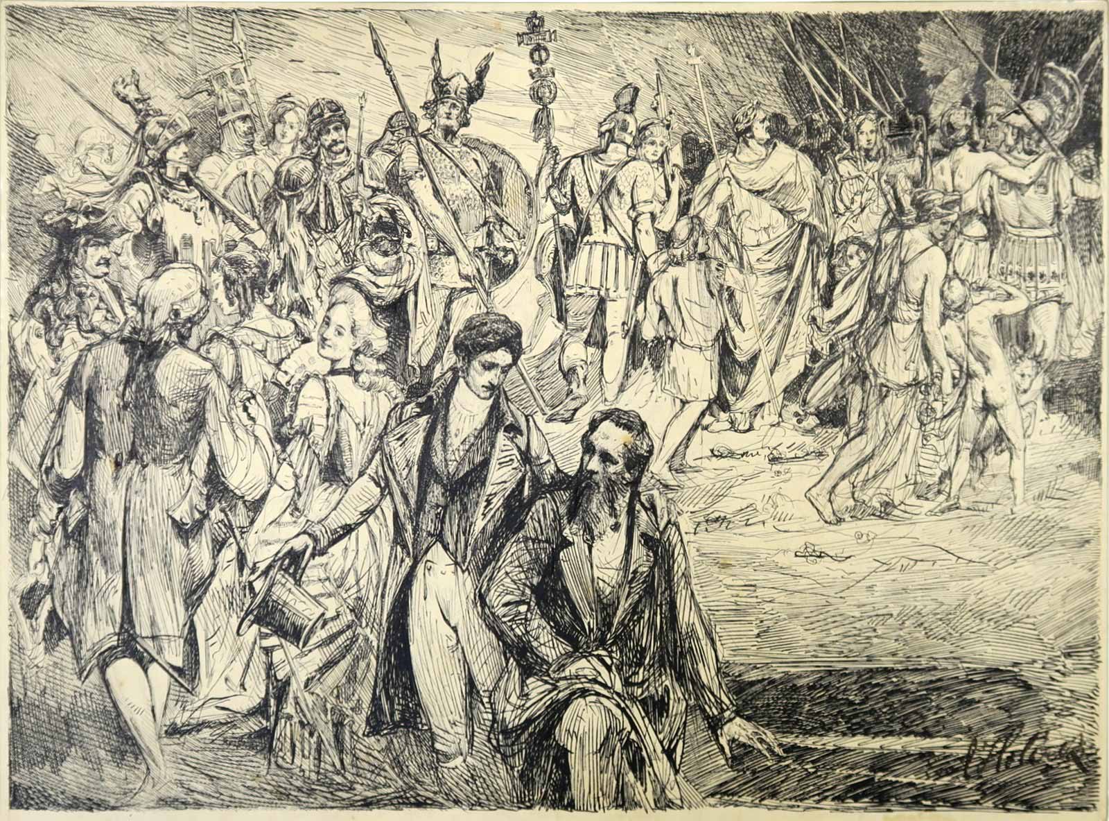 Emil Holárek (1867 - 1919) - Alegorie Lidství