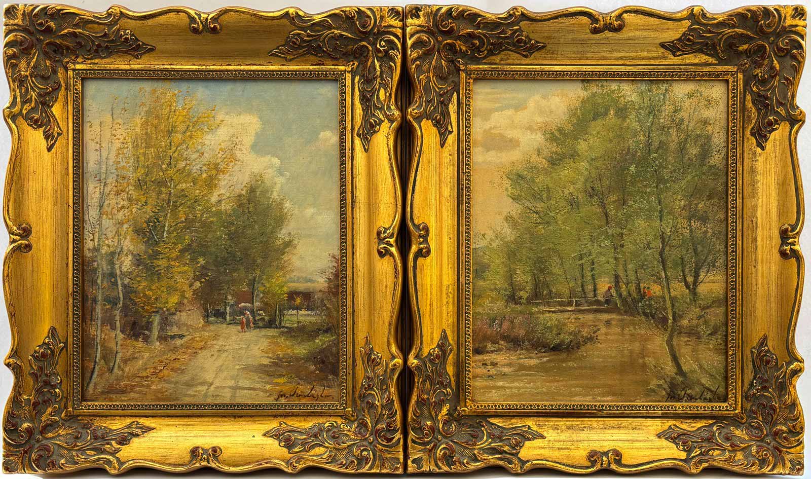 Josef Procházka (1909 - 1984) - Letní krajiny - párové obrazy