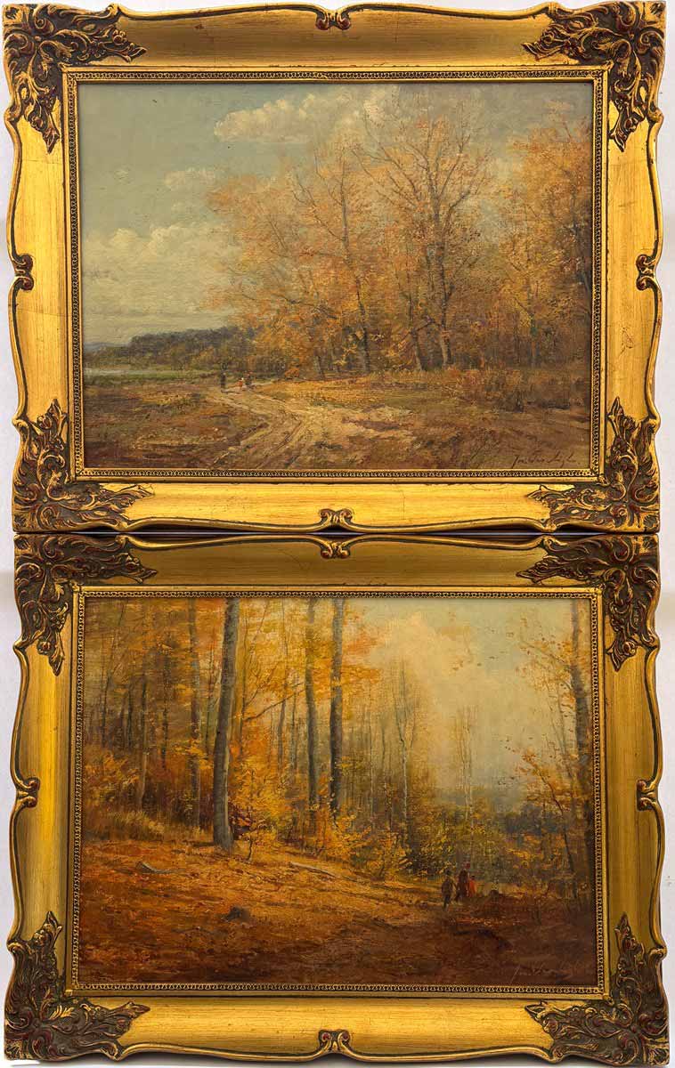 Josef Procházka (1909 - 1984) - Podzimní krajiny - párové obrazy