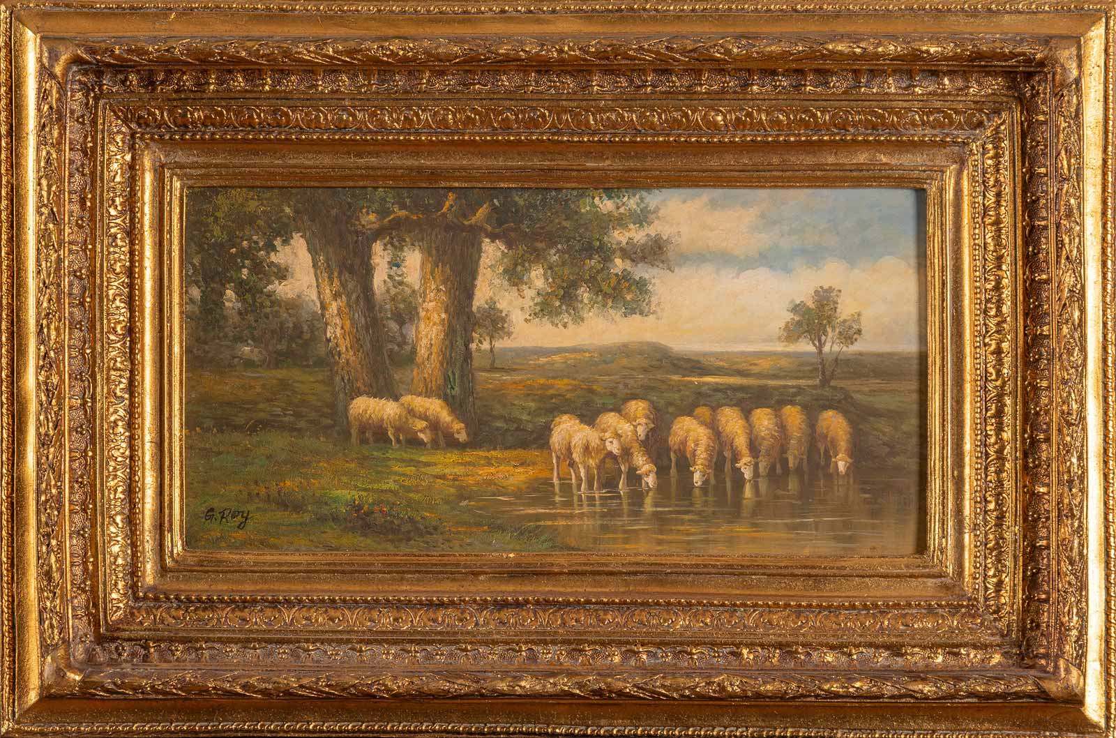 Stádo ovcí - Sada třech obrazů