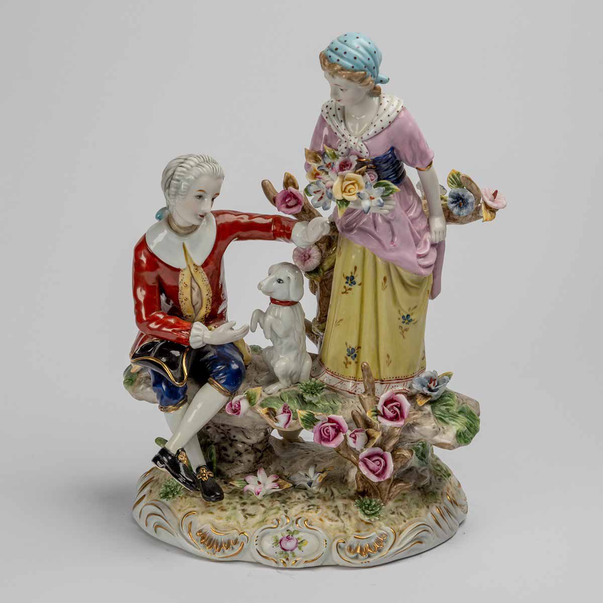 Milenecký pár s pejskem