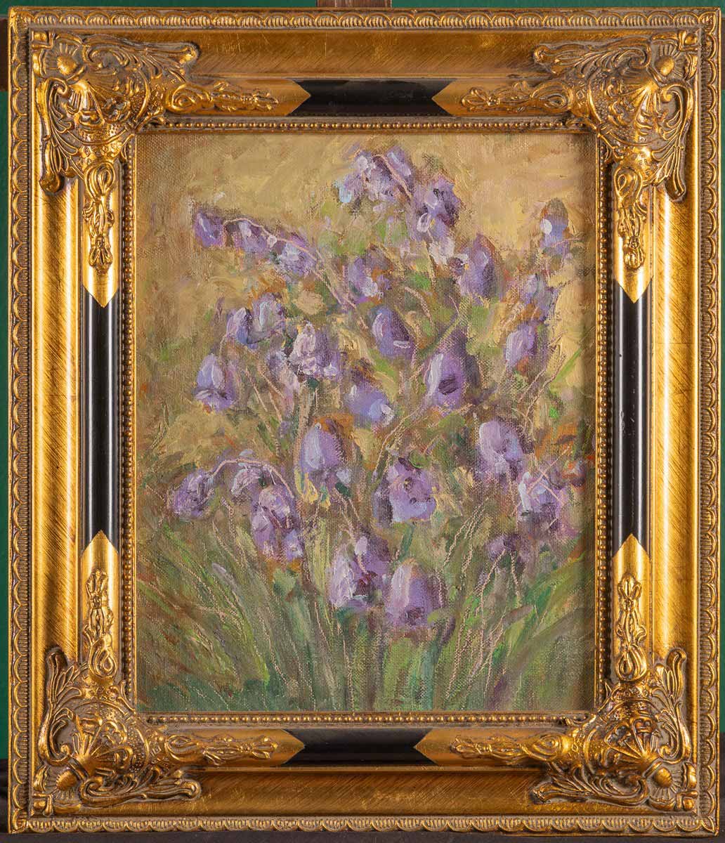 Rozkvetlé fialové zvonky