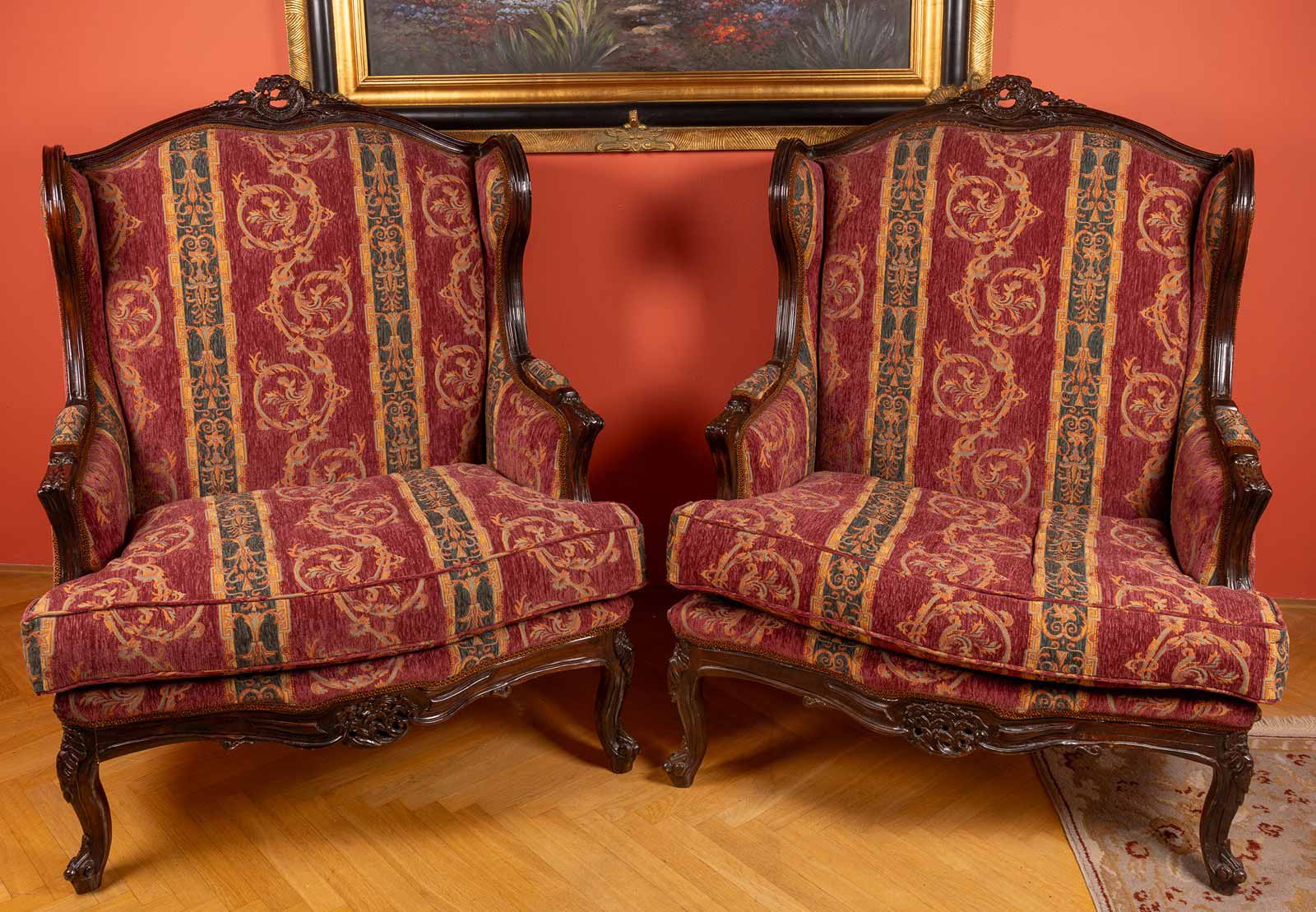 Pár křesel v rokokovém stylu