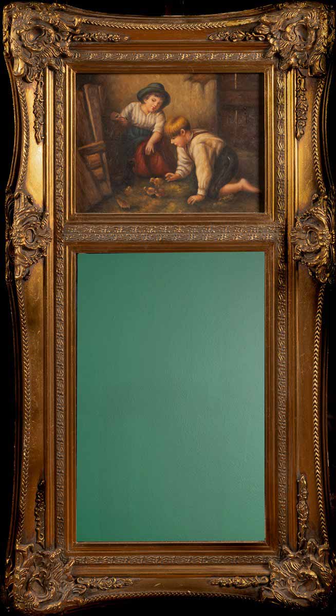 Dekorativní zrcadlo s obrazem