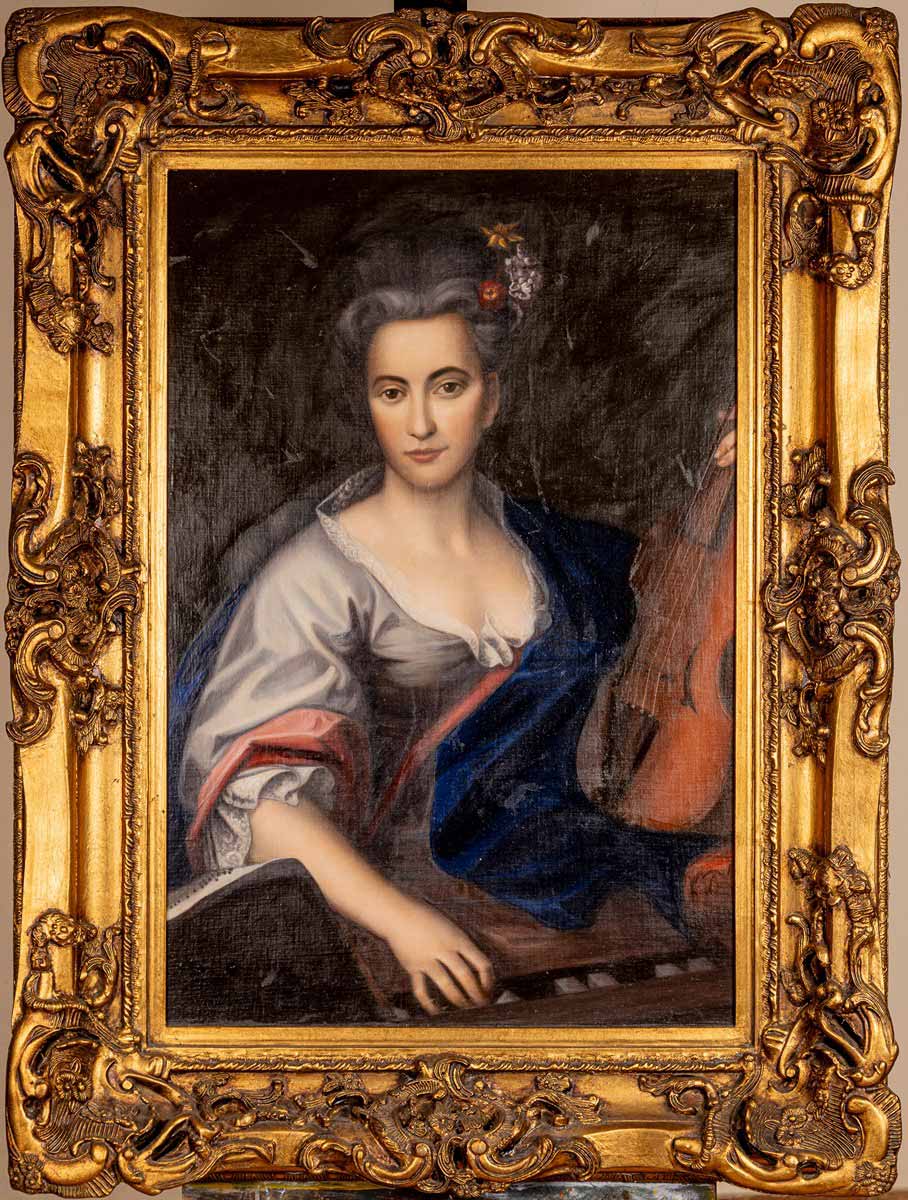 Jan Kupecký - napodobitel - Portrét dámy s violou