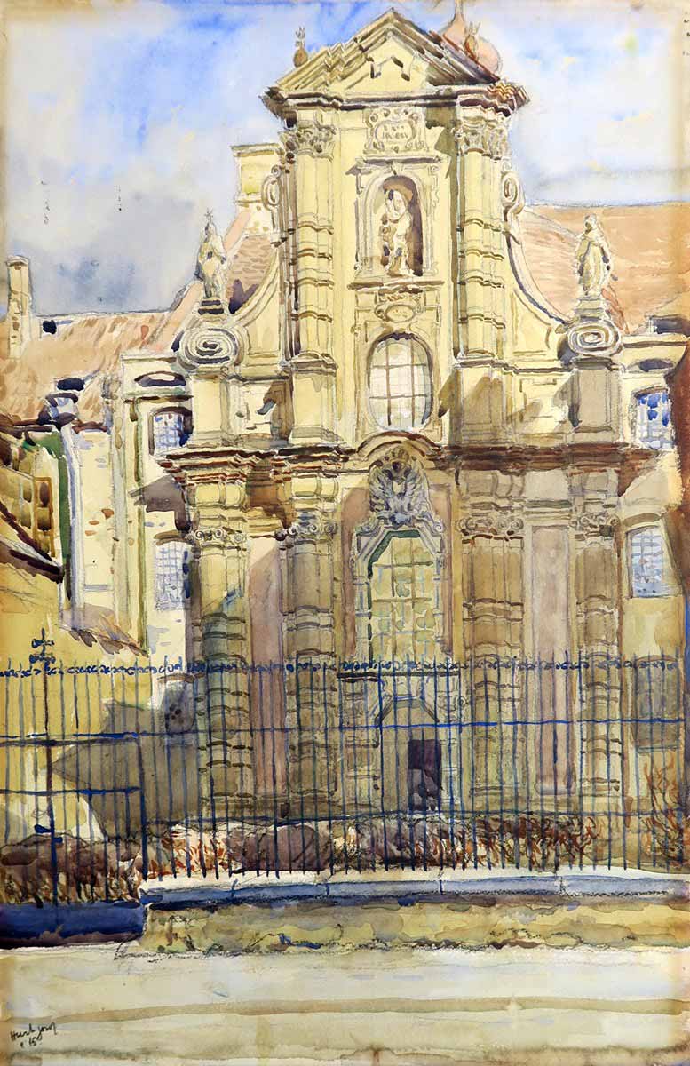 Josef Hurt (1881 - 1945) - Pohled na sv. Josefa na Malé Straně