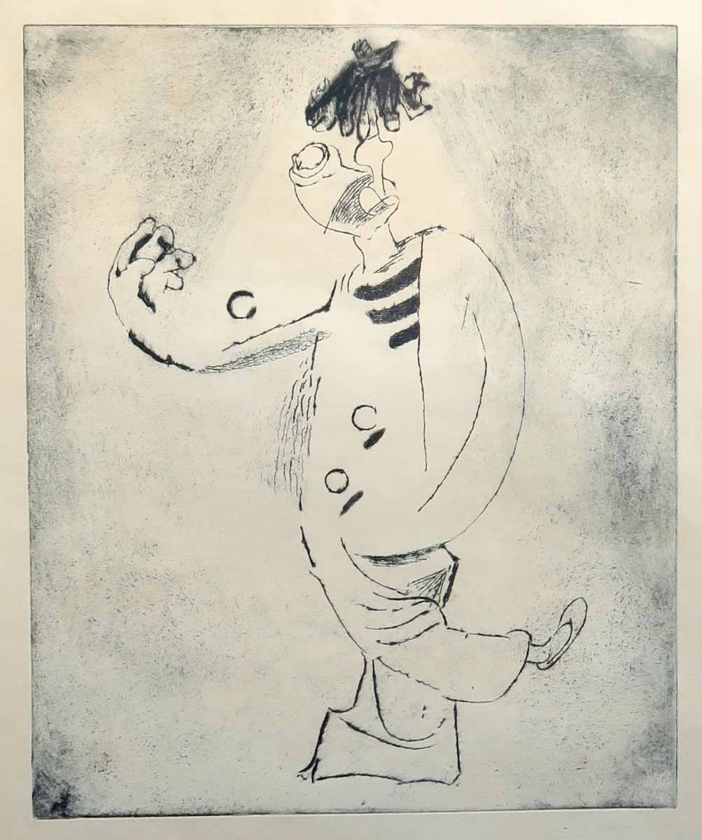 František Tichý (1896 - 1961) - Clown s lampou