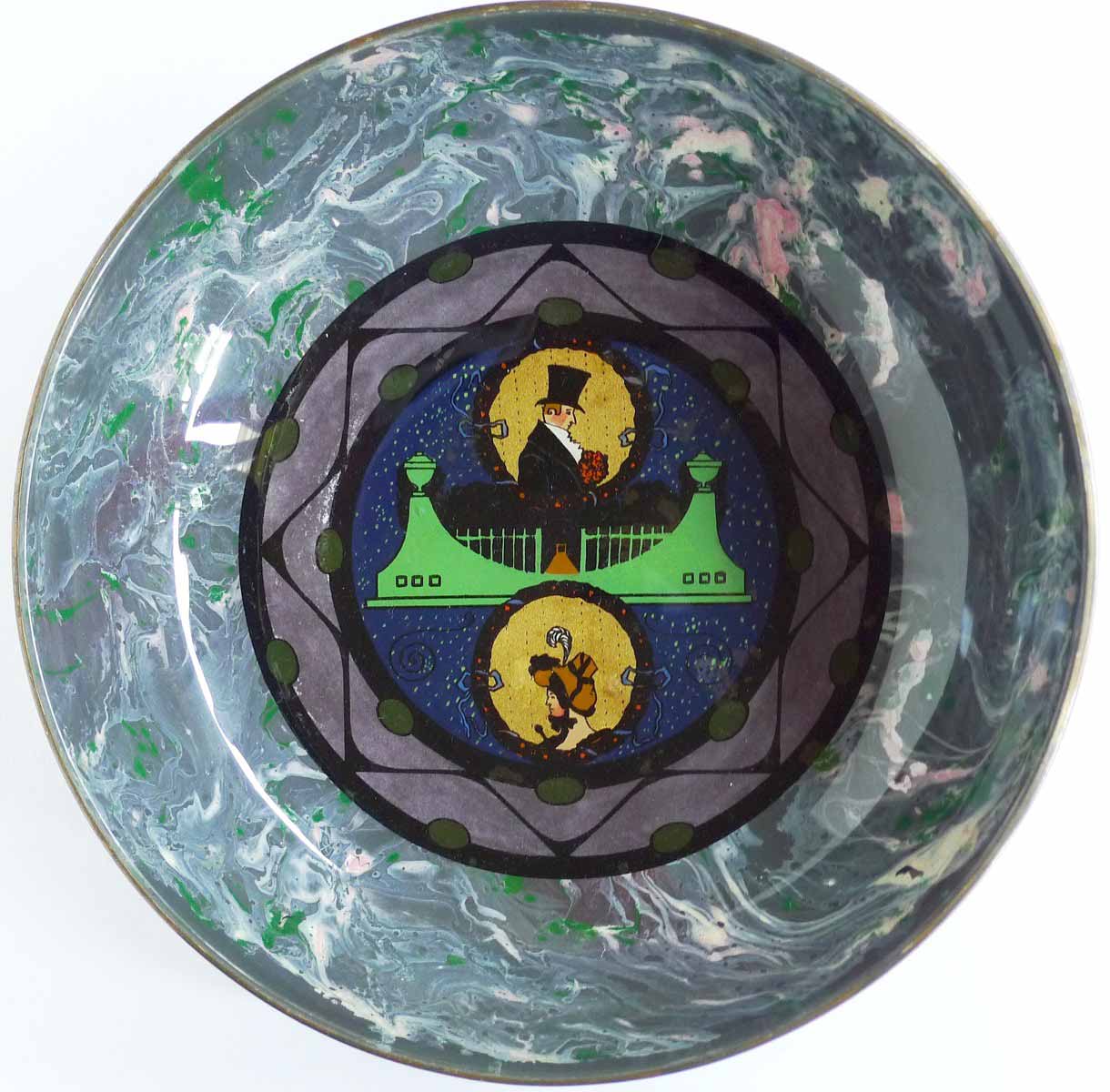 Secesní mísa ve vídeňském stylu