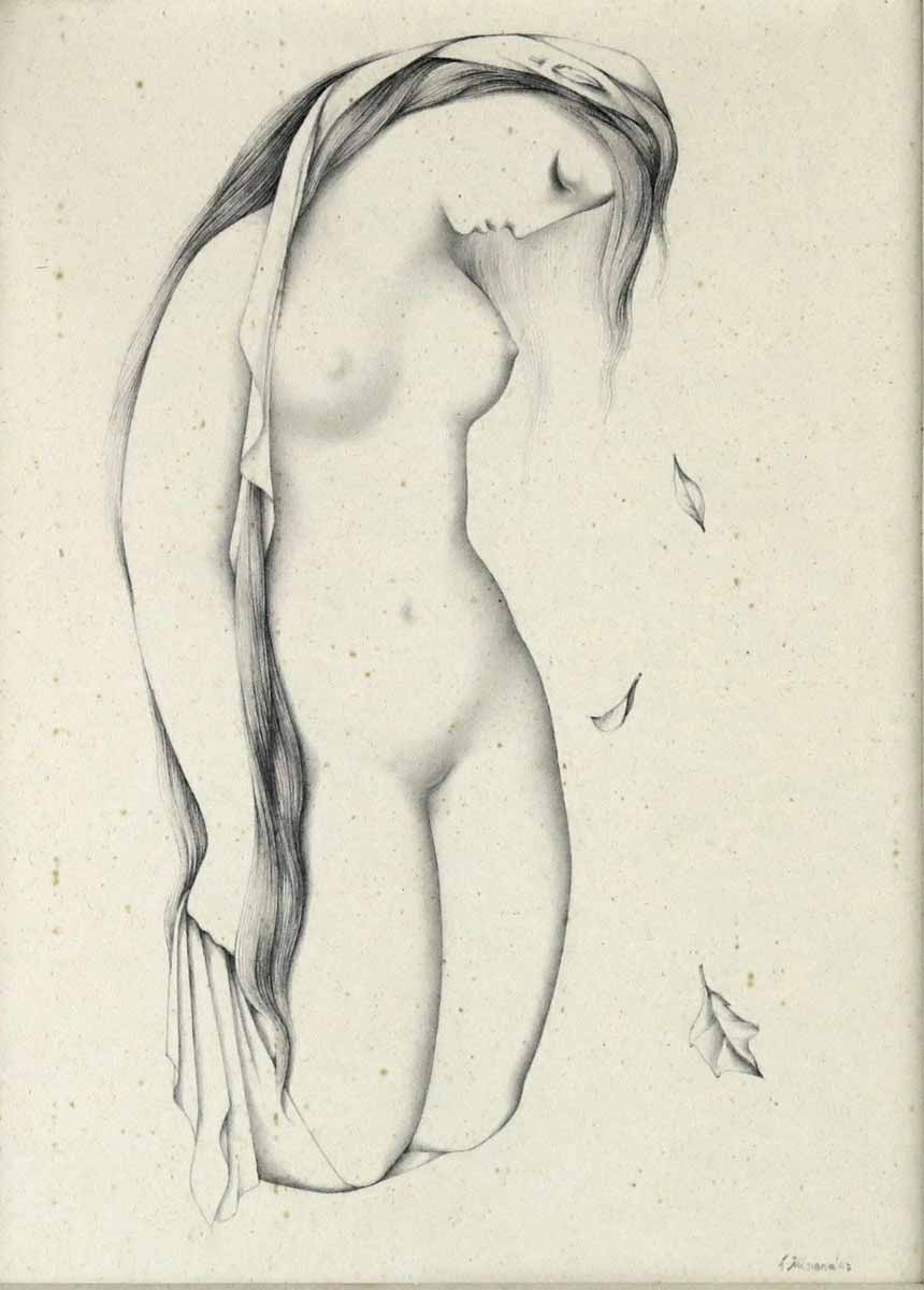 Ludmila Jiřincová - Klečící akt