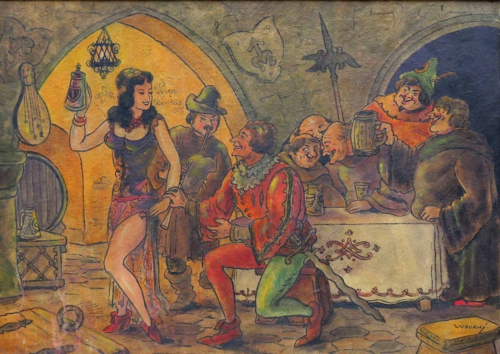 František Voborský - Ve staročeské krčmě