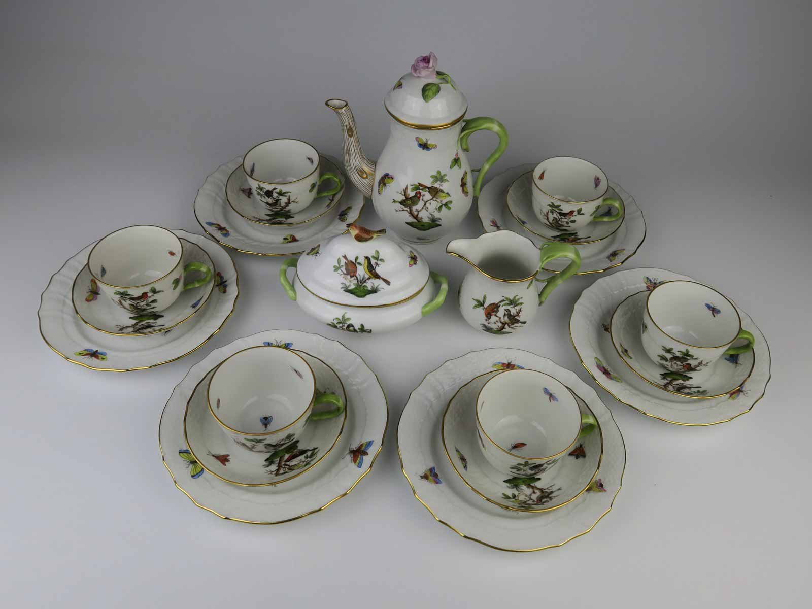 Kávový servis pro 6 osob, Herend