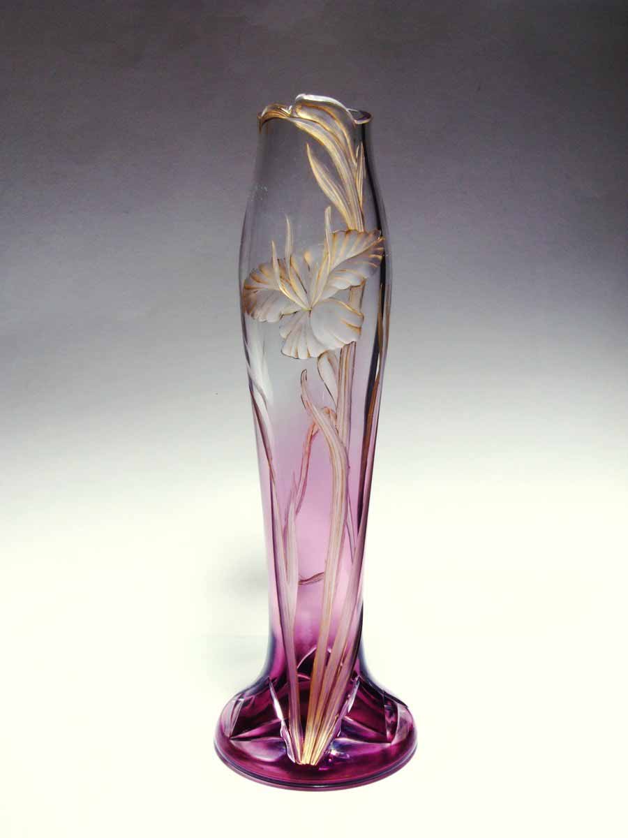 Velká secesní váza, Moser