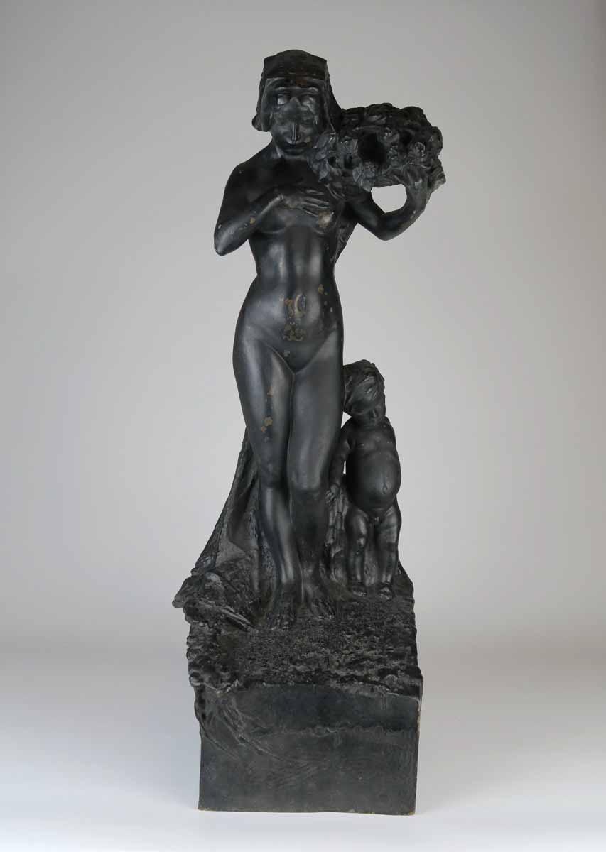 Antonín Mára Secesní ženský akt s dítětem