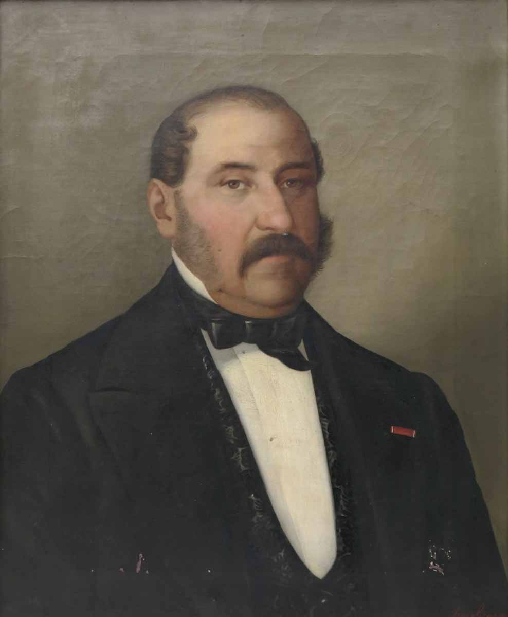 Portrét muže se stužkou