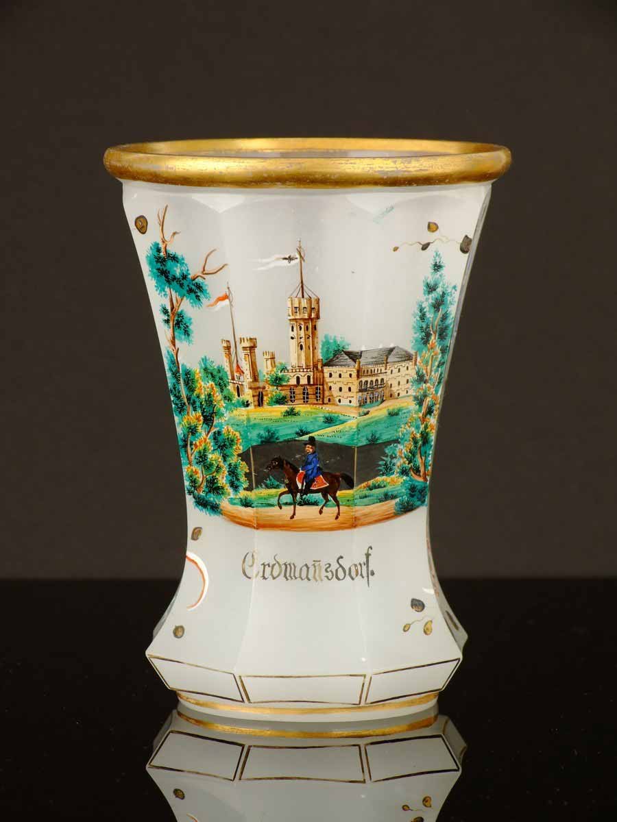 Biedermeierový pohárek "Erdmannsdorf" - Schreiberhau