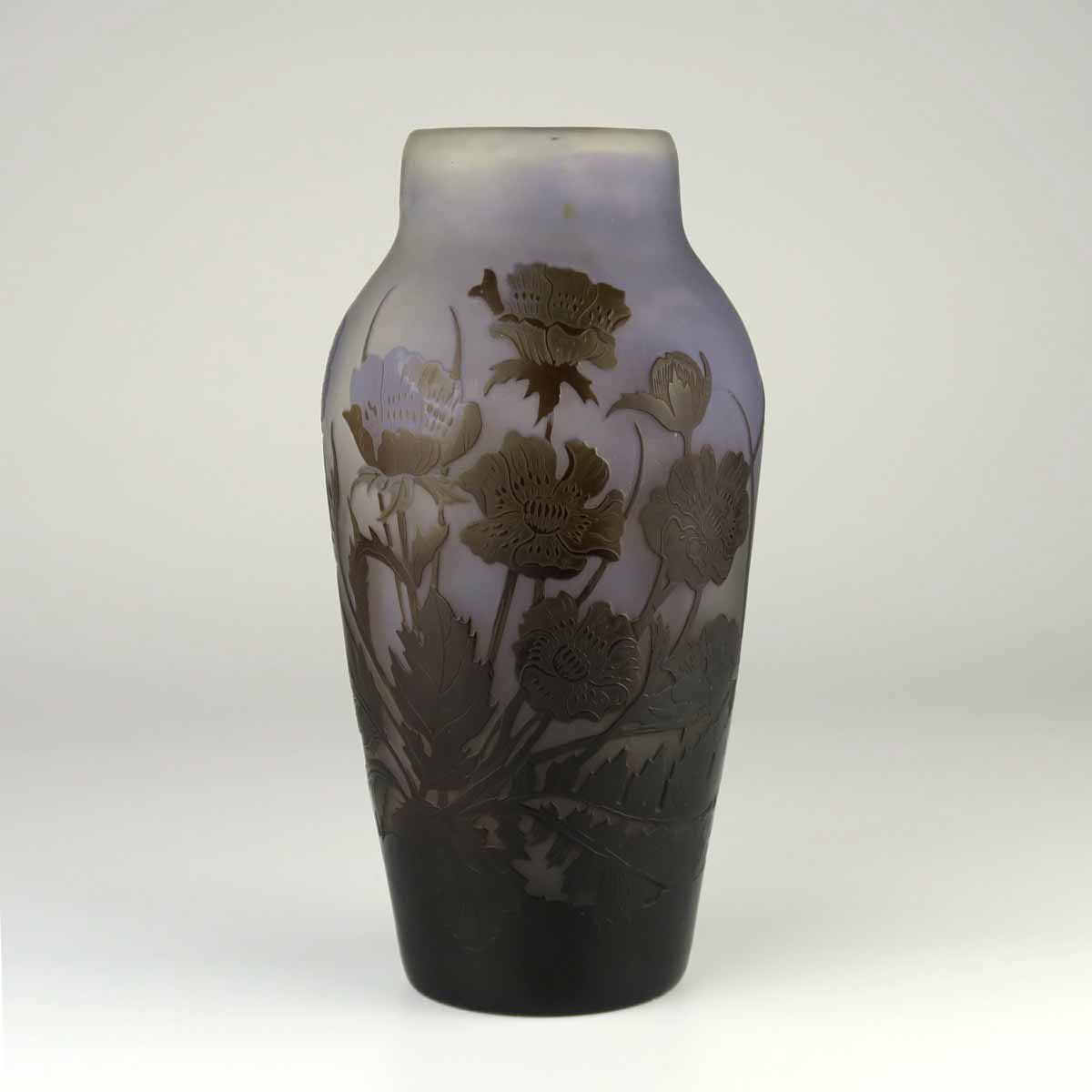 Secesní váza "Vlčí mák" - Gallé