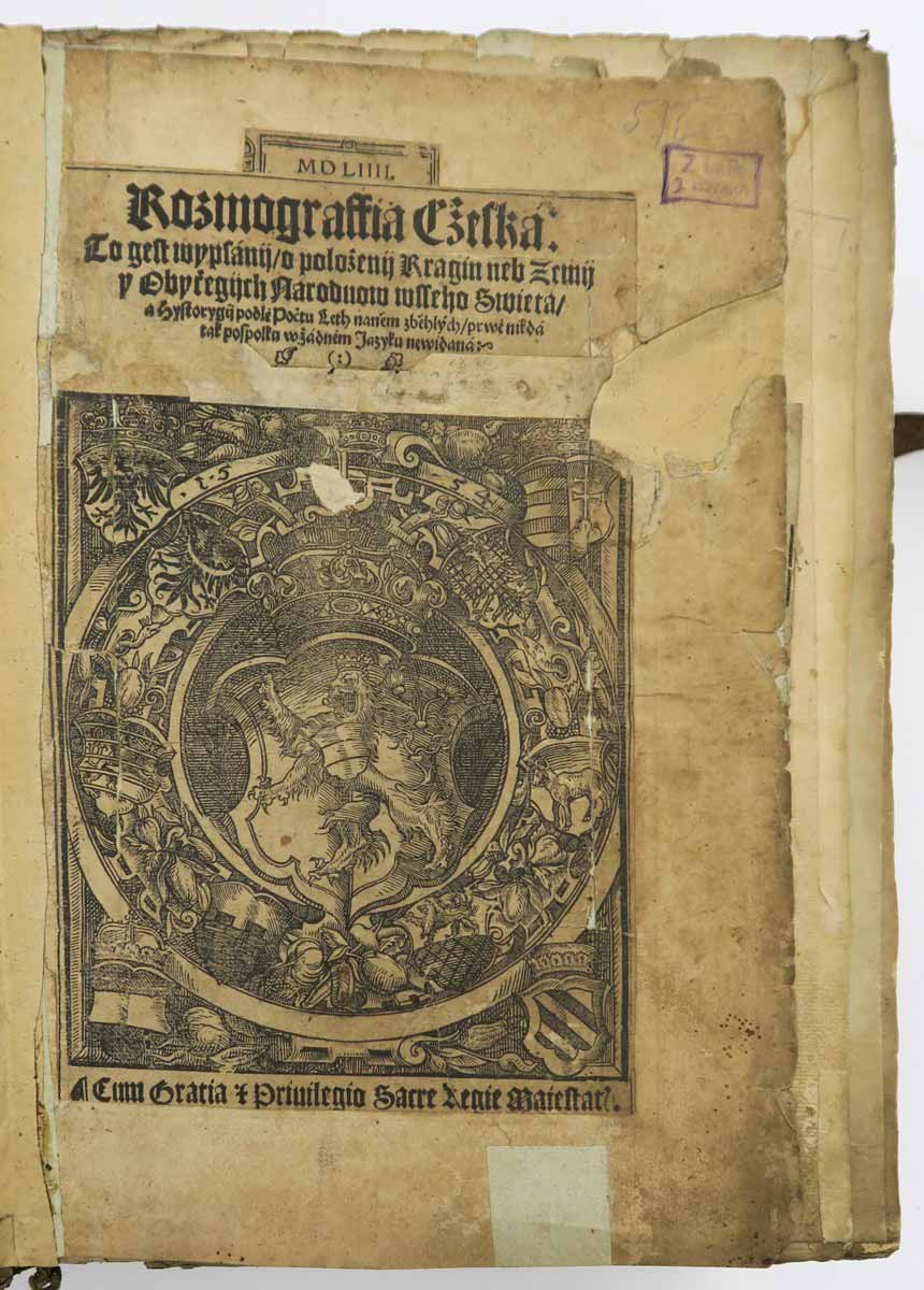 Münster Sebastian: Kozmografia česká, 1554