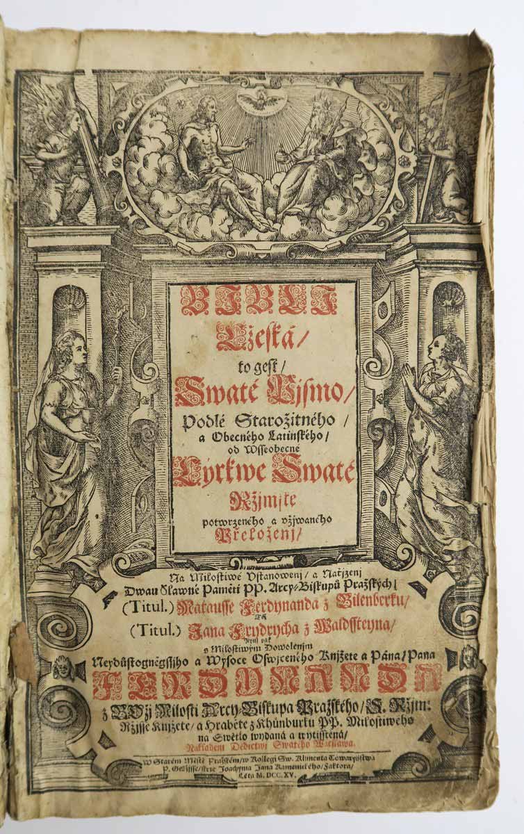Bible Svatováclavská, Starý zákon, 1715